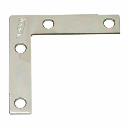 HOMECARE PRODUCTS 2.5 x 0.5 in. Corner Steel Brace, Zinc Plated HO881929